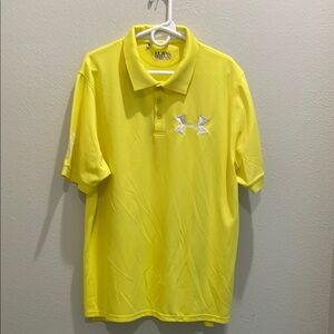 Under Armour Yellow Polo Shirt Vibrant Short-Sleeve